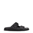 Valentino Garavani Black Leather Slippers Sandals Valentino Garavani