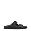 Valentino Garavani Black Leather Slippers Sandals Valentino Garavani