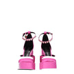 Versace Pink Satin Platforms Pumps Versace