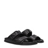 Valentino Garavani Black Leather Slippers Sandals Valentino Garavani