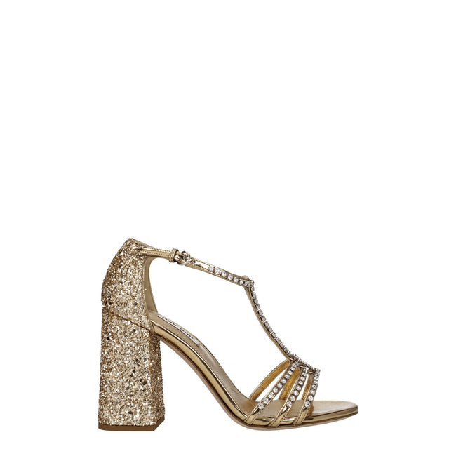 Miu Miu Gold Plastic Platforms Miu Miu