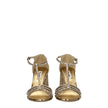 Miu Miu Gold Plastic Platforms Miu Miu