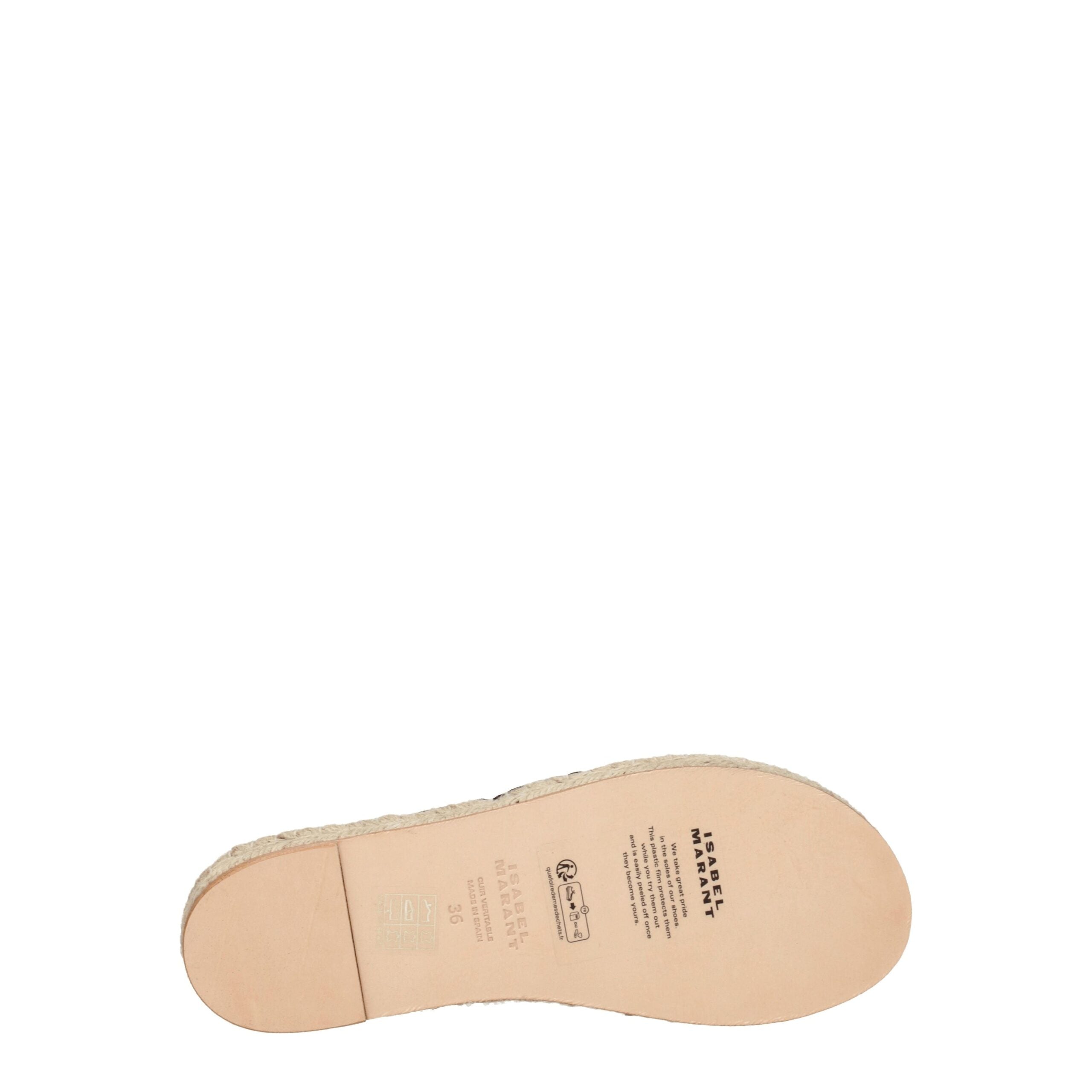 Isabel Marant Black Leather Flat Sandals Isabel Marant