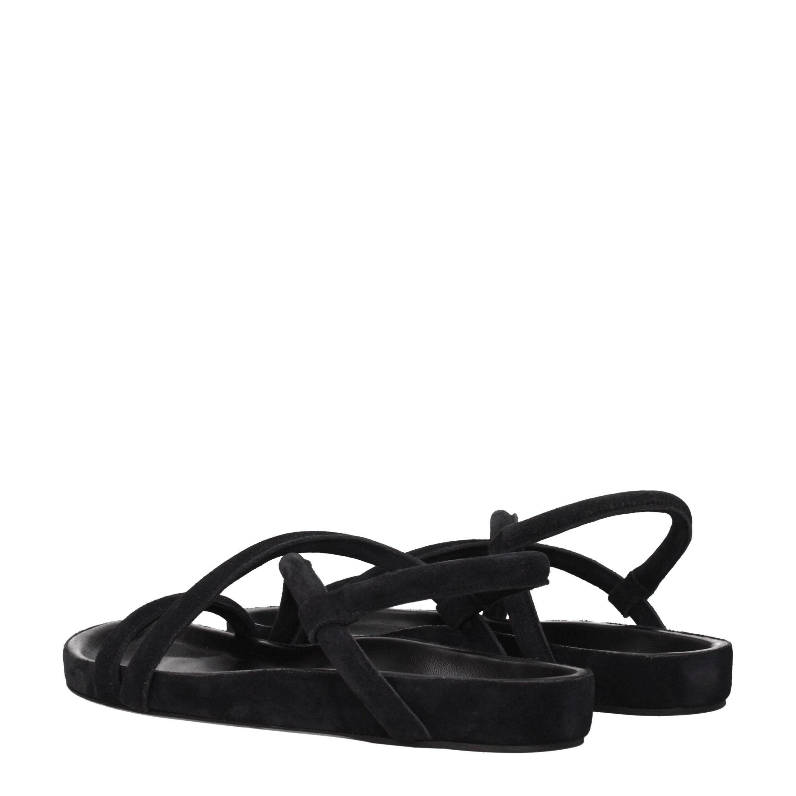 Isabel Marant Black Leather Sandals Isabel Marant