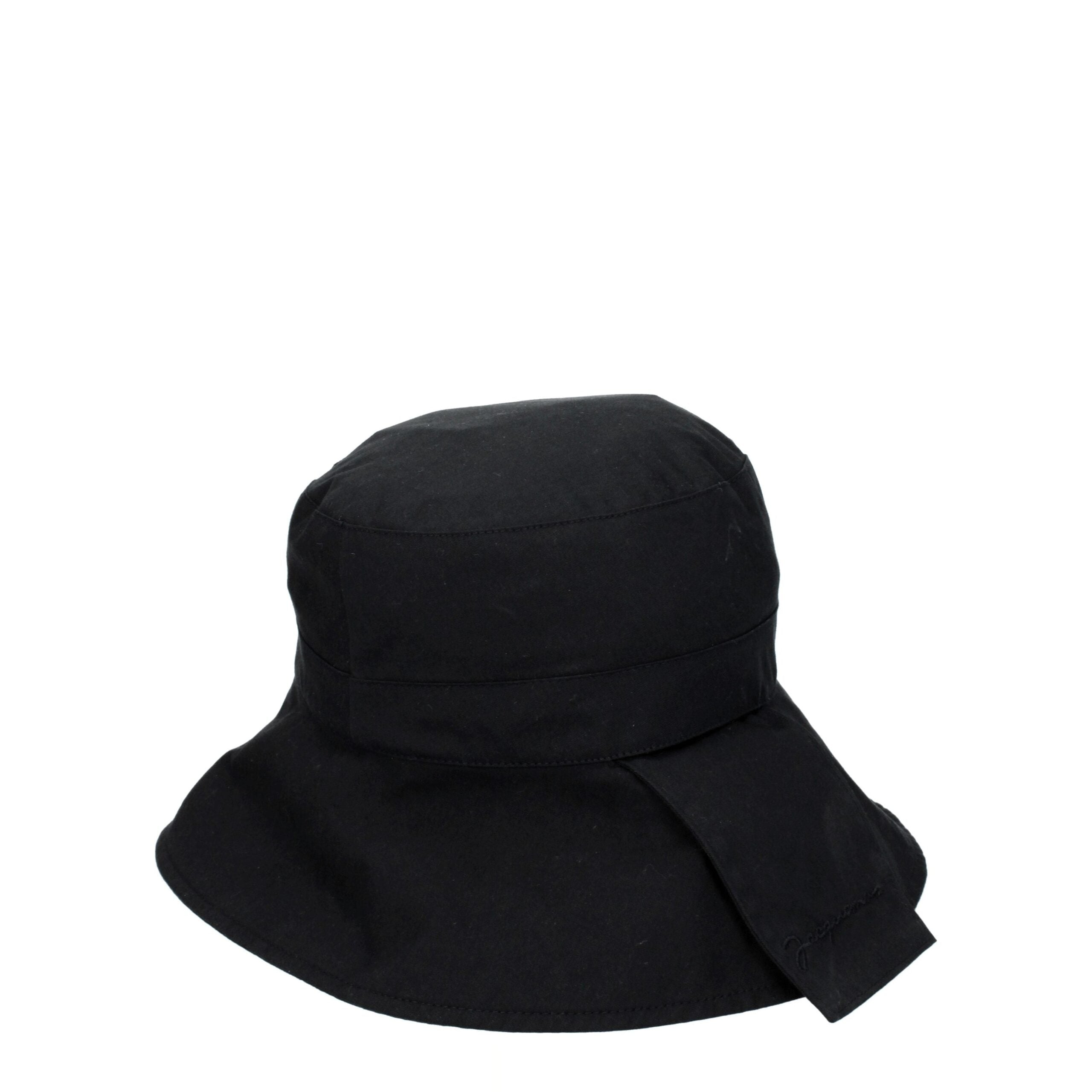 Jacquemus Black Cotton Bucket Hats Jacquemus