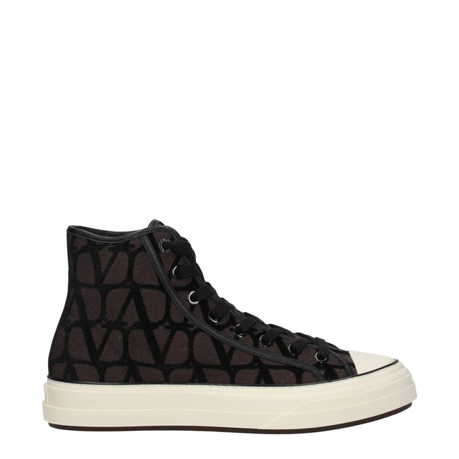 Valentino Garavani Brown Fabric High Tops Valentino Garavani