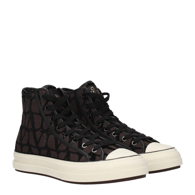 Valentino Garavani Brown Fabric High Tops Valentino Garavani