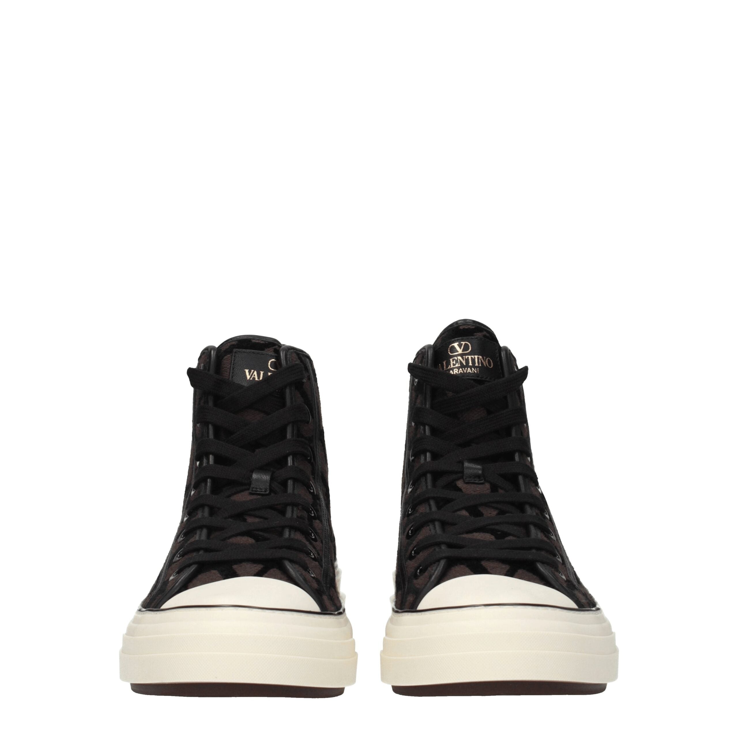 Valentino Garavani Brown Fabric High Tops Valentino Garavani