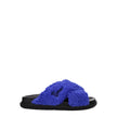 Marni Purple Fabric Slippers Sandals Marni