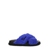 Marni Purple Fabric Slippers Sandals Marni