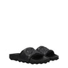 Off-White Black Leather Slippers Sandals Off-White