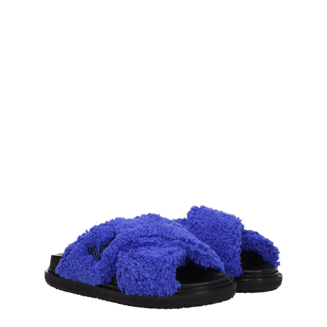 Marni Purple Fabric Slippers Sandals Marni