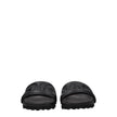 Off-White Black Leather Slippers Sandals Off-White