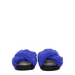 Marni Purple Fabric Slippers Sandals Marni