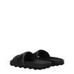 Off-White Black Leather Slippers Sandals Off-White