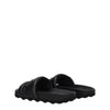 Off-White Black Leather Slippers Sandals Off-White
