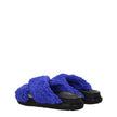 Marni Purple Fabric Slippers Sandals Marni