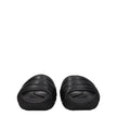 Balmain Black Leather Slippers Sandals Balmain