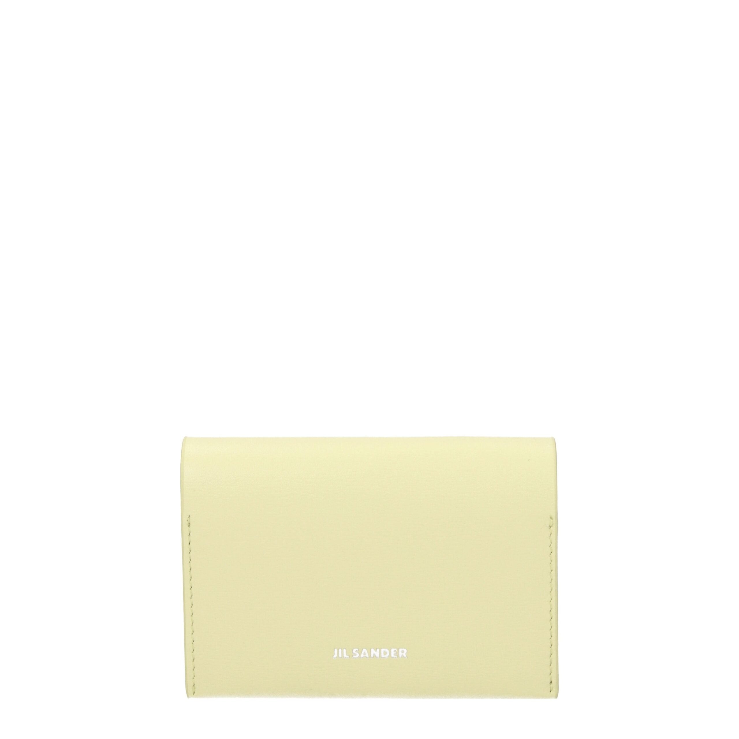 Jil Sander Yellow Leather Cardholders Jil Sander