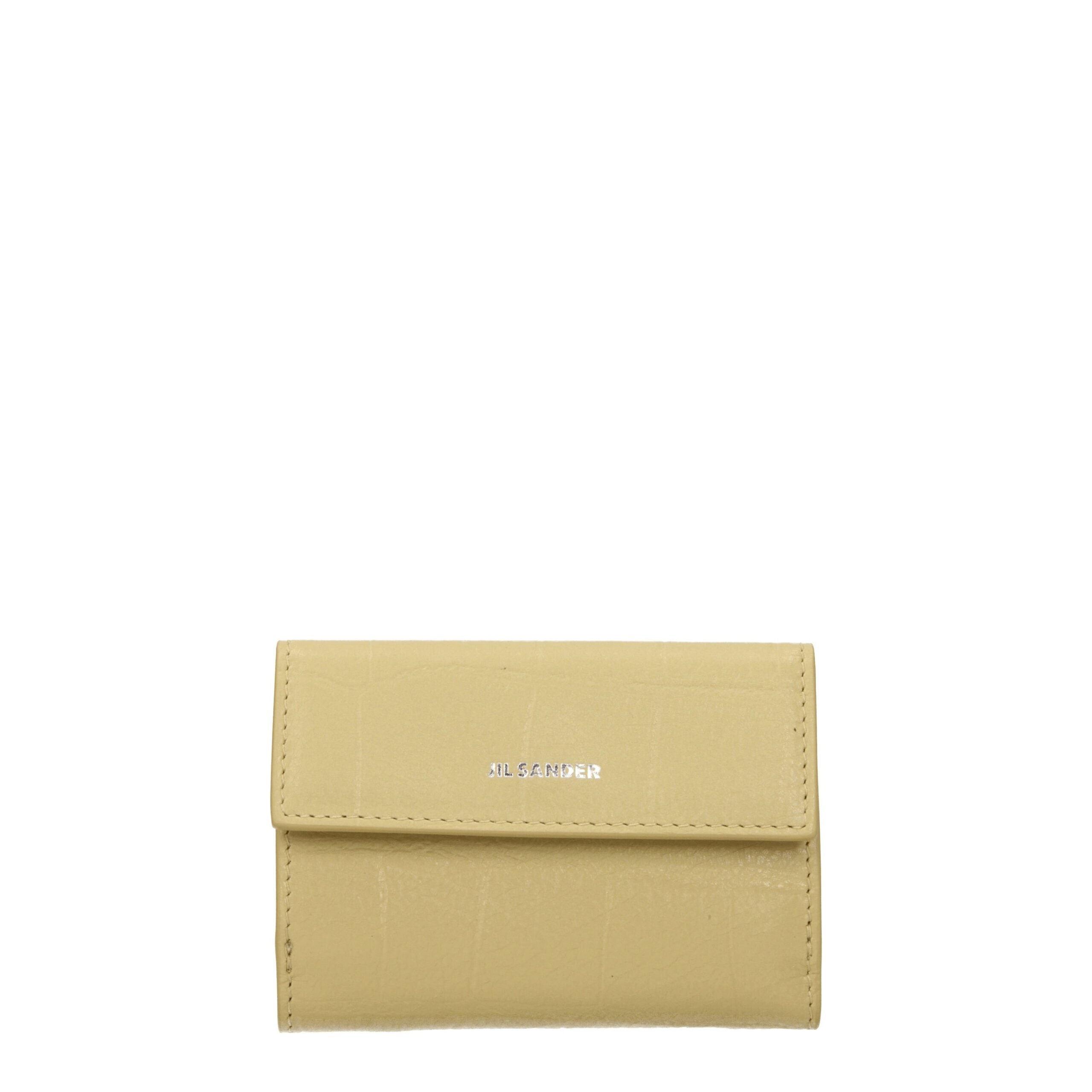 Jil Sander Yellow Leather Wallets Jil Sander