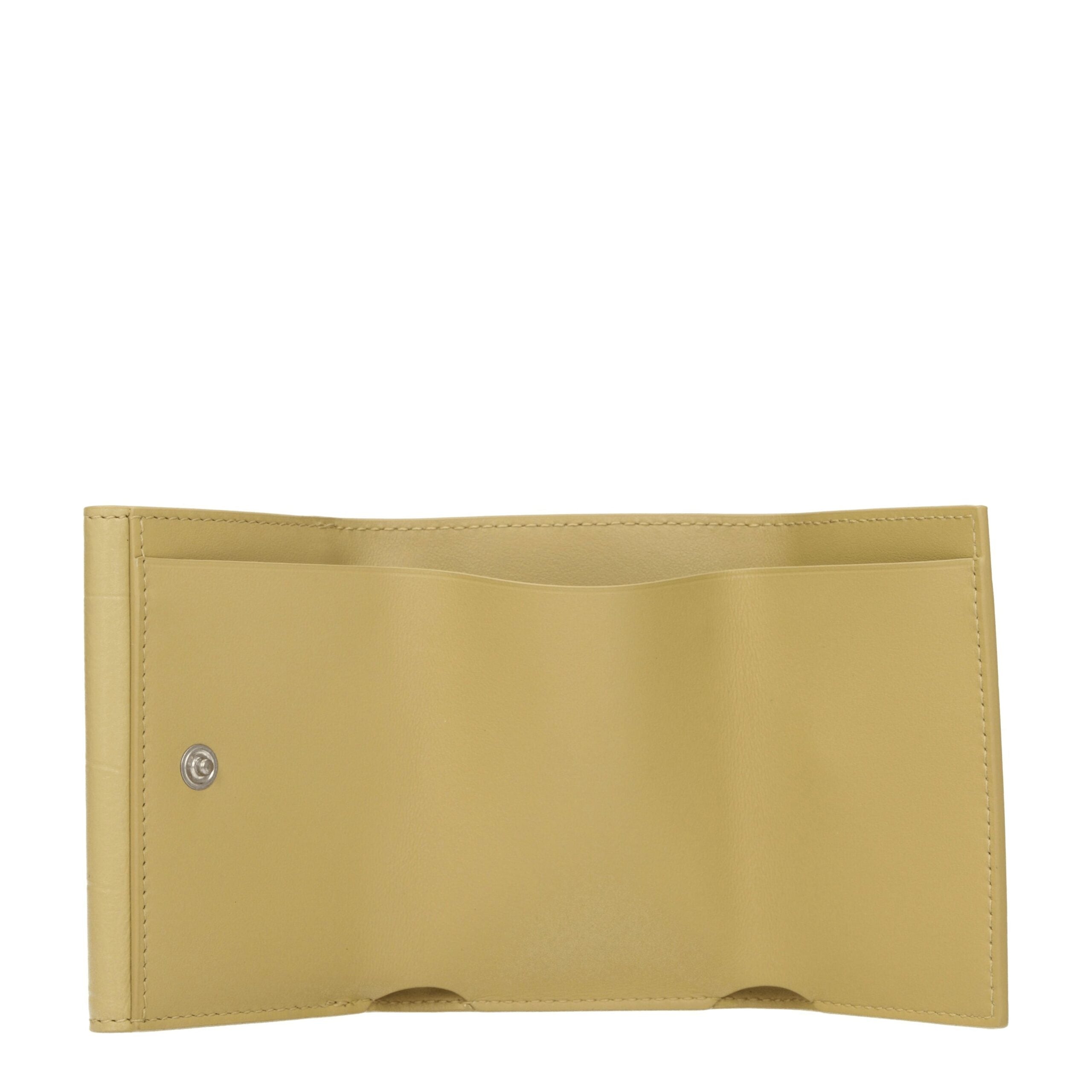 Jil Sander Yellow Leather Wallets Jil Sander