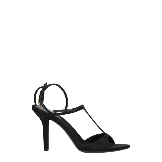 Givenchy Black Satin Stiletto Heels Sandals Givenchy