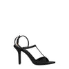 Givenchy Black Satin Stiletto Heels Sandals Givenchy