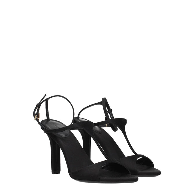 Givenchy Black Satin Stiletto Heels Sandals Givenchy
