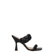 Stuart Weitzman Black Leather Stiletto Heels Sandals Stuart Weitzman
