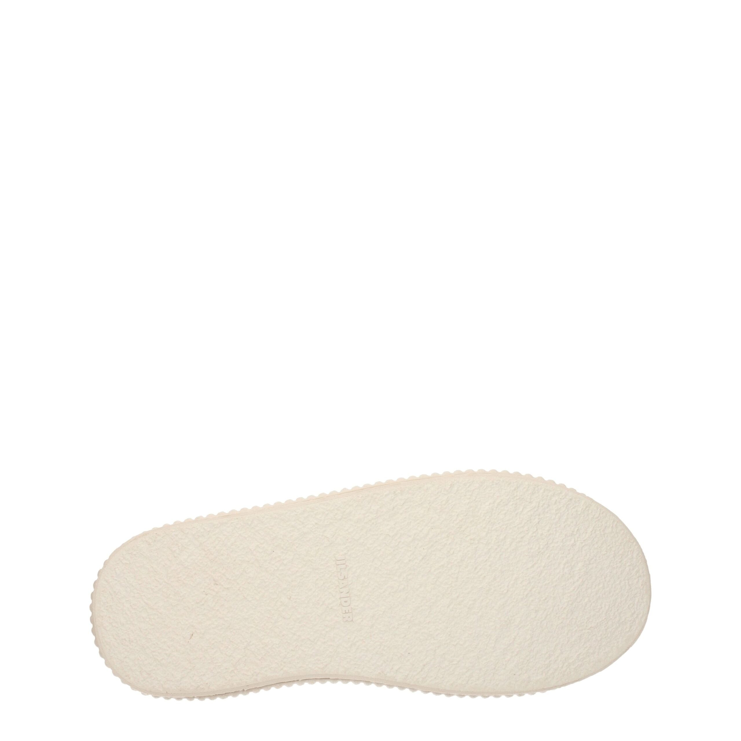 Jil Sander Beige Leather Platform Sneakers Jil Sander