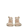 Stuart Weitzman Gold Leather Flat Sandals Stuart Weitzman