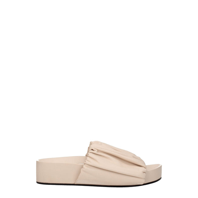 Jil Sander Pink Leather Slippers Sandals Jil Sander