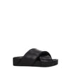 Jil Sander Black Leather Slippers Sandals Jil Sander