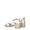 Stuart Weitzman Gold Leather Flat Sandals Stuart Weitzman