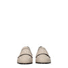 Max Mara Beige Fabric Slip-On Loafers Max Mara
