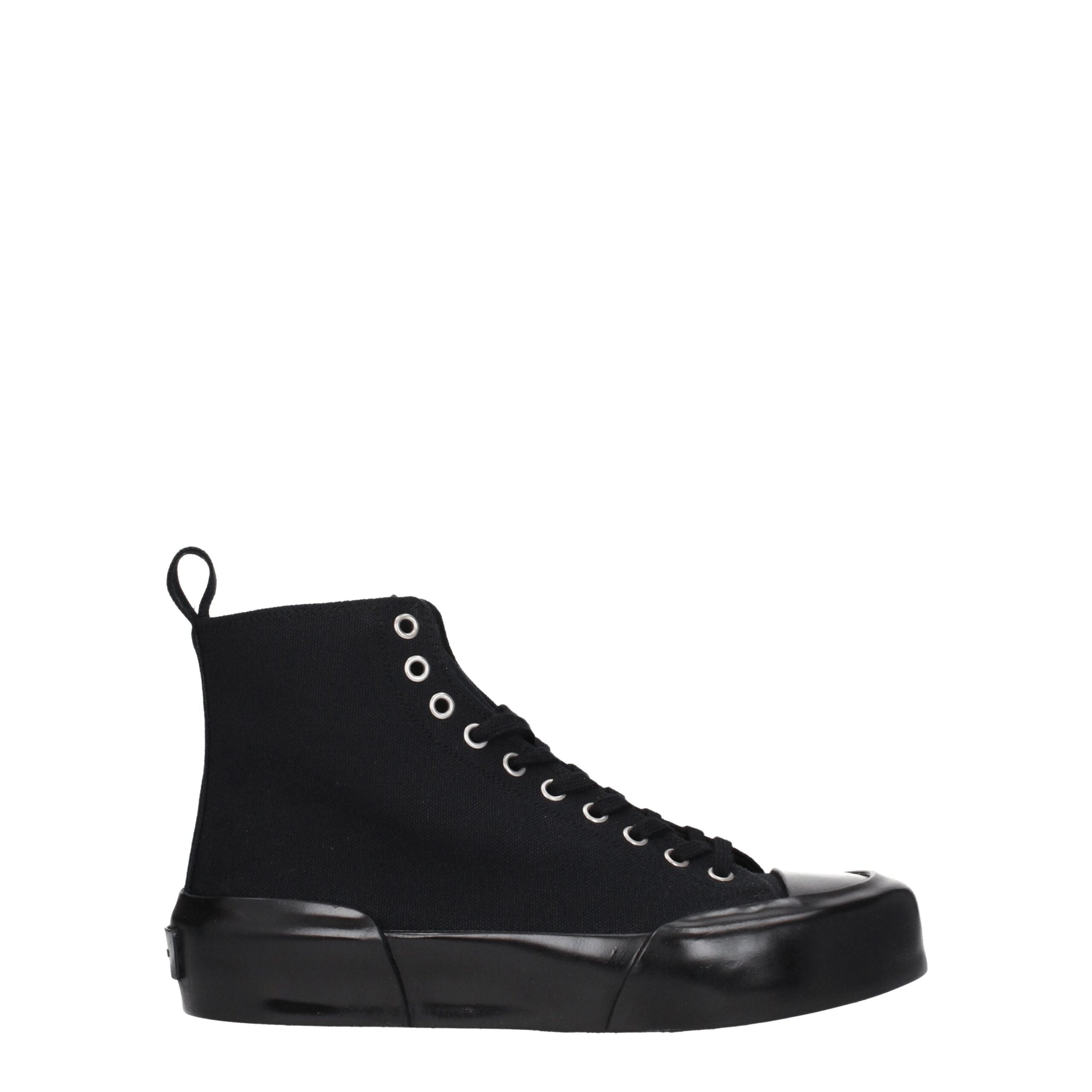 Jil Sander Black Fabric High Tops Jil Sander
