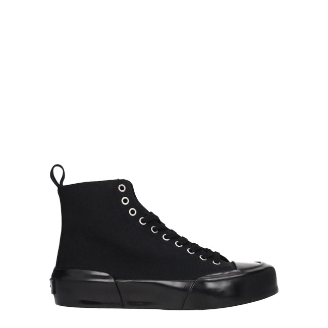 Jil Sander Black Fabric High Tops Jil Sander