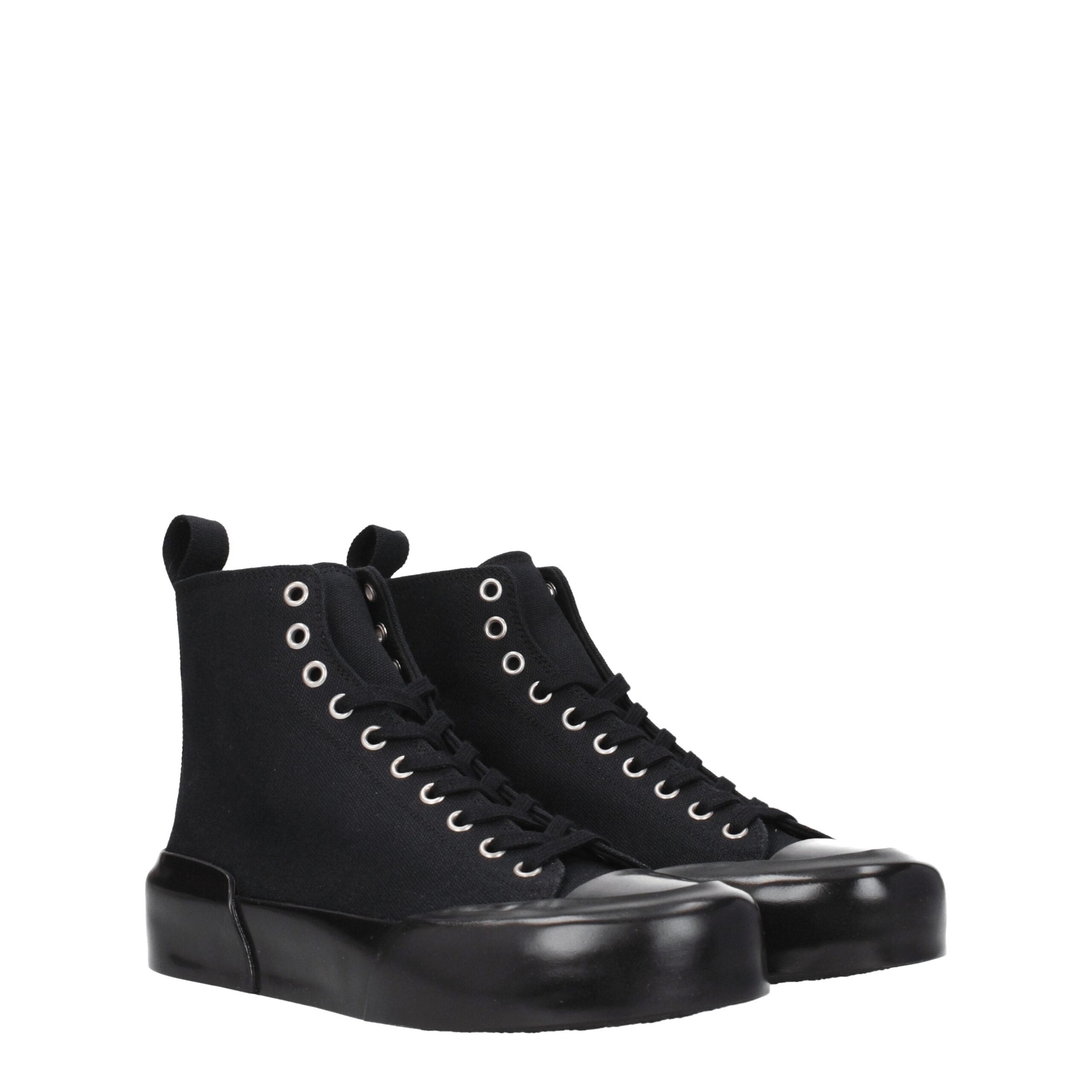 Jil Sander Black Fabric High Tops Jil Sander