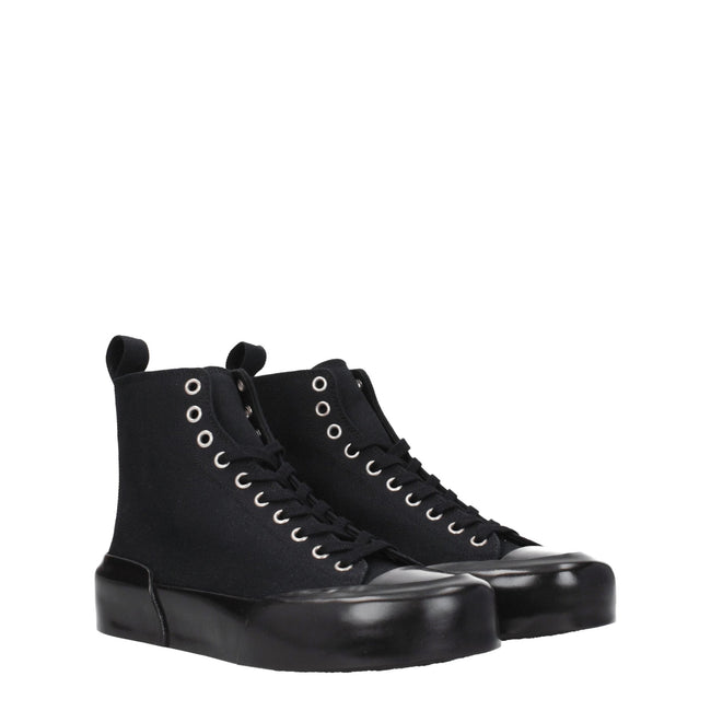 Jil Sander Black Fabric High Tops Jil Sander