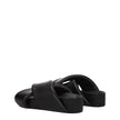 Jil Sander Black Leather Slippers Sandals Jil Sander