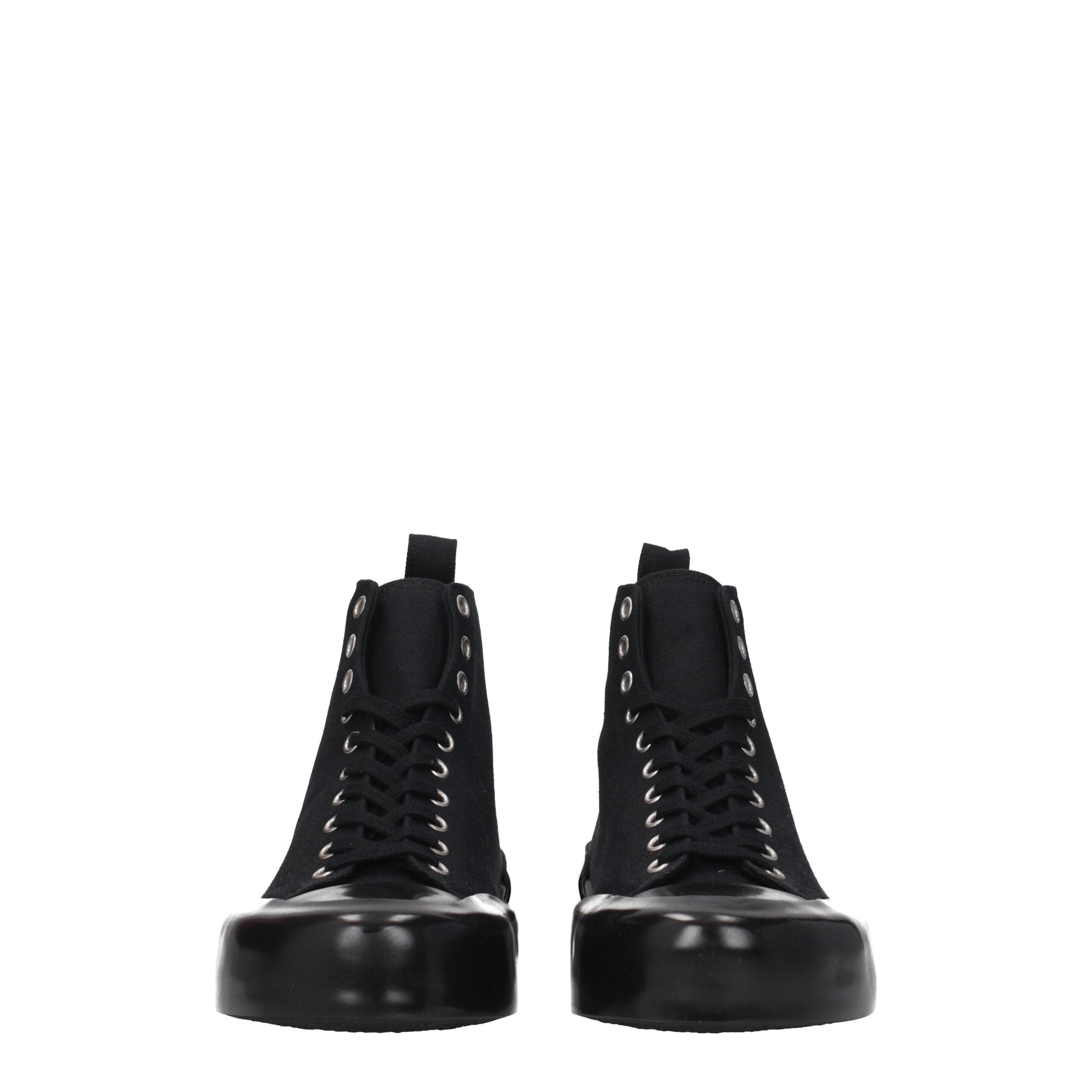 Jil Sander Black Fabric High Tops Jil Sander