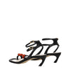 Lanvin Black Leather Stiletto Heels Sandals Lanvin