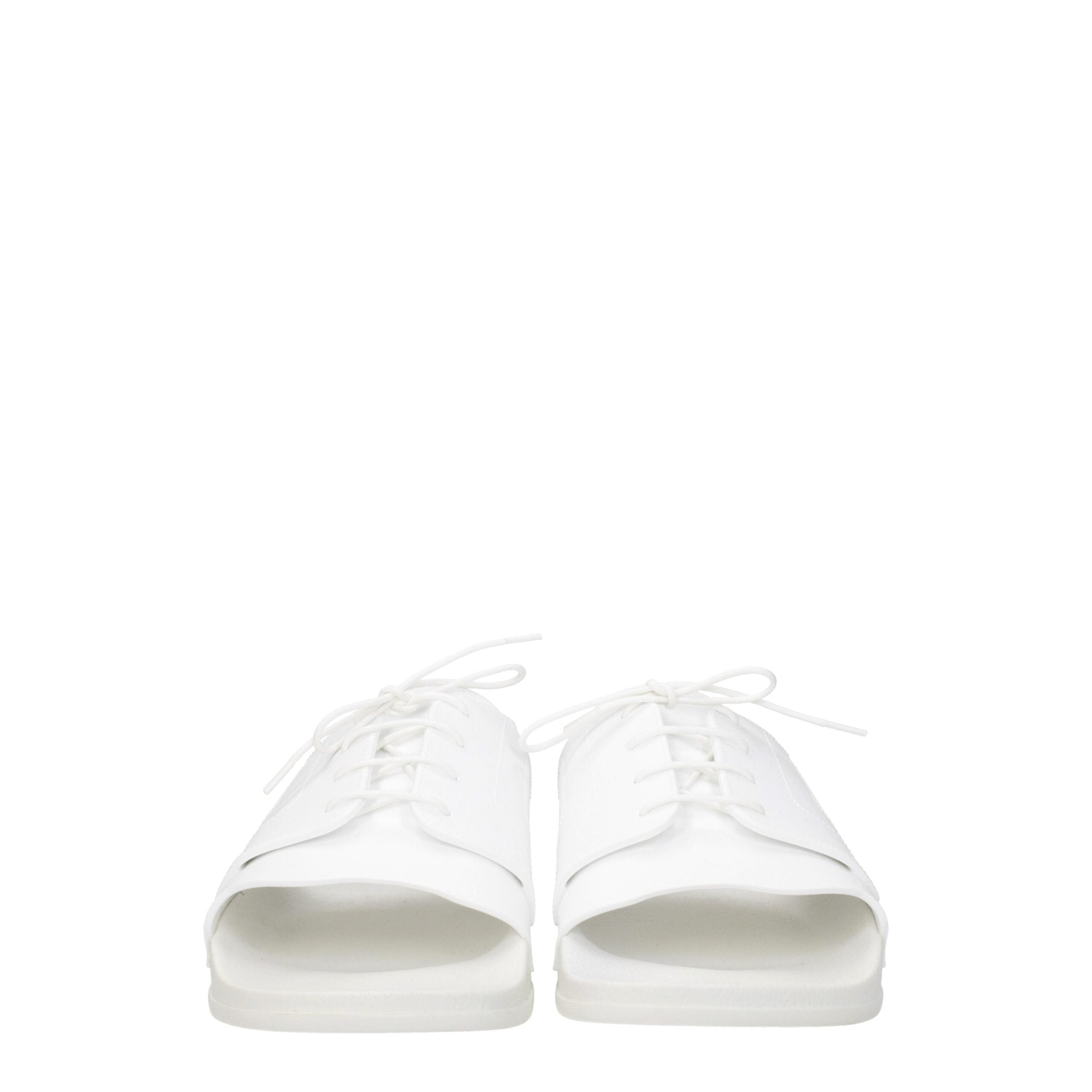 Maison Margiela White Cotton Slippers Sandals Maison Margiela