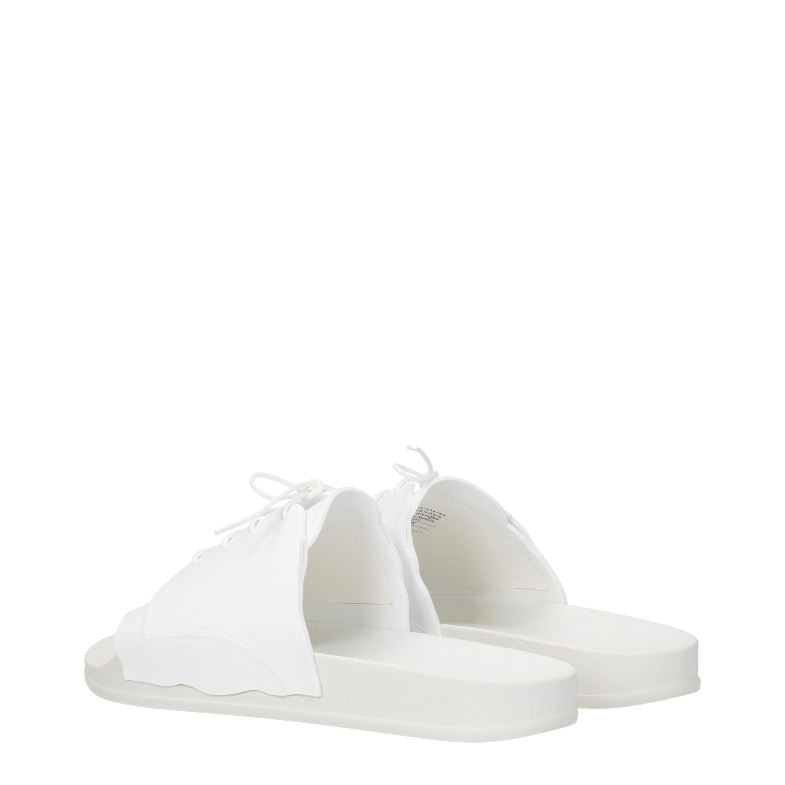 Maison Margiela White Cotton Slippers Sandals Maison Margiela