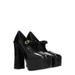 Stuart Weitzman Black Leather Platforms Pumps Stuart Weitzman