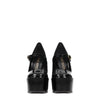 Stuart Weitzman Black Leather Platforms Pumps Stuart Weitzman