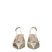 Stuart Weitzman Gold Leather Stiletto Heels Sandals Stuart Weitzman