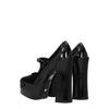 Stuart Weitzman Black Leather Platforms Pumps Stuart Weitzman