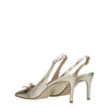 Stuart Weitzman Gold Leather Stiletto Heels Sandals Stuart Weitzman