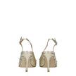 Stuart Weitzman Gold Leather Stiletto Heels Sandals Stuart Weitzman